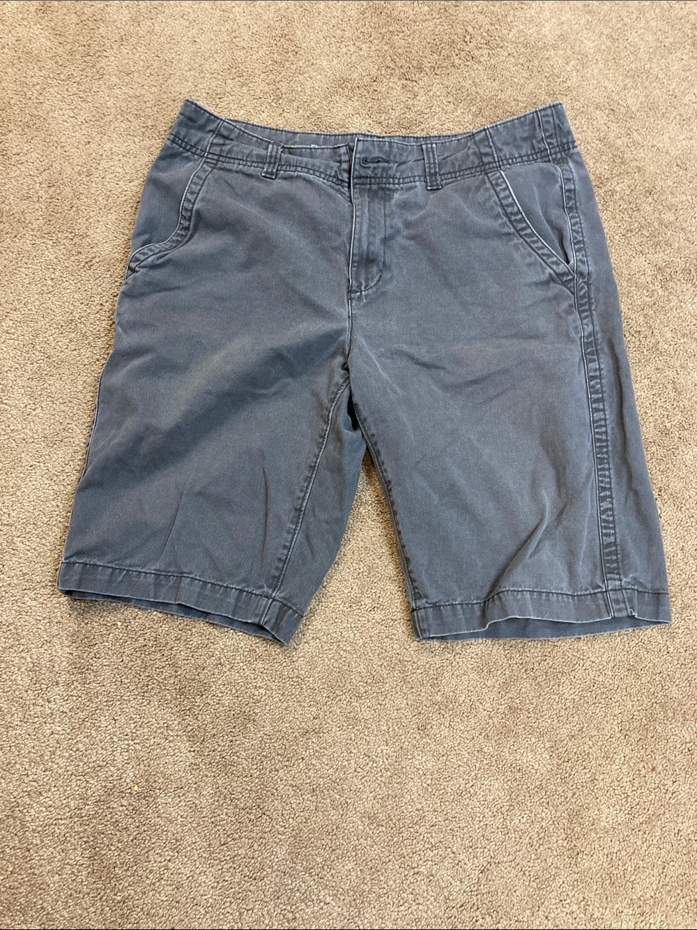 urban pipeline Men's Casual Flat-Front Shorts - Slate Blue